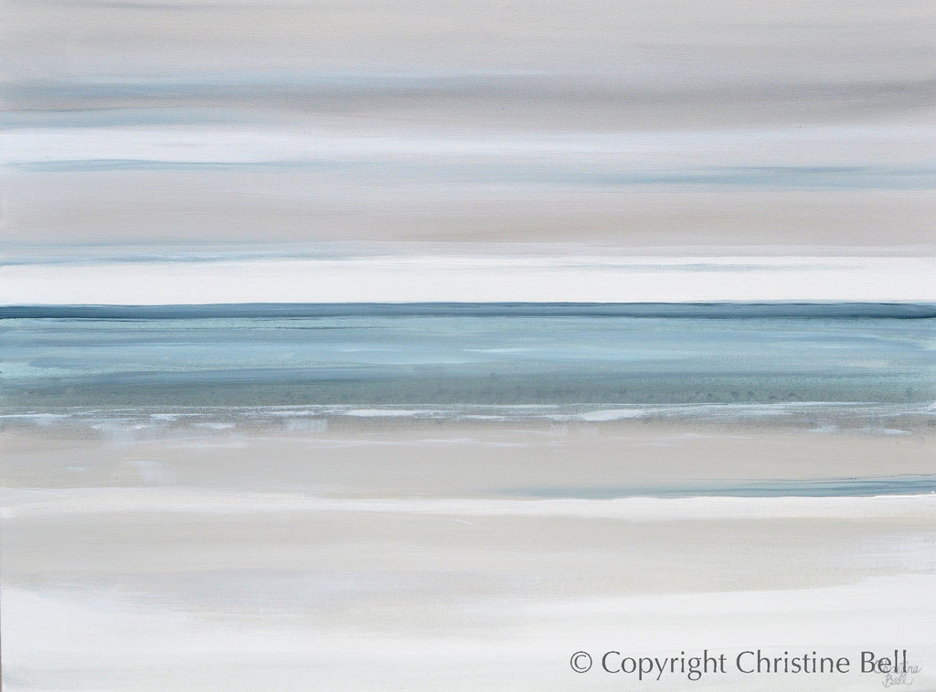 "Marine Layer II" GICLÉE PRINT, Modern Coastal Abstract Ocean Seascape Painting