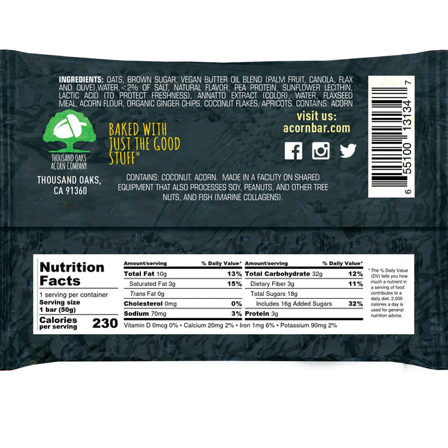 AcornBar - Purely Vegan, Dairy-Free & Gluten-Free Gourmet Snack Bars