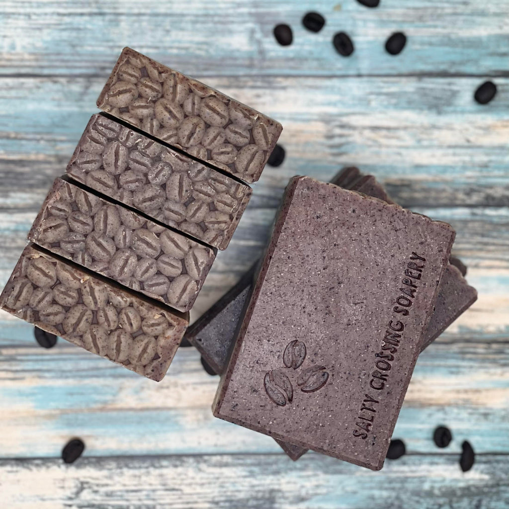 Coffee Scrub Soap | Handmade Goat Milk Artisan Bar | All Natural Ingredients | Gift for Javaphile | Ecofriendly Recycled Zero Waste Package