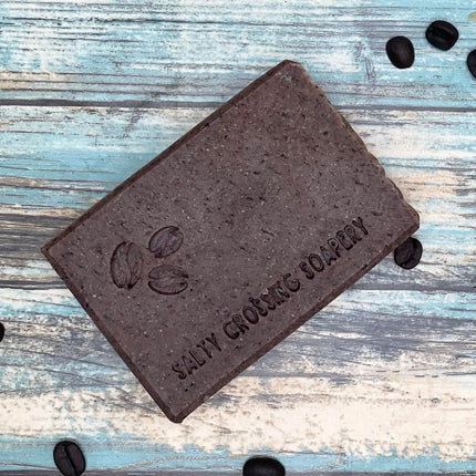 Coffee Scrub Soap | Handmade Goat Milk Artisan Bar | All Natural Ingredients | Gift for Javaphile | Ecofriendly Recycled Zero Waste Package