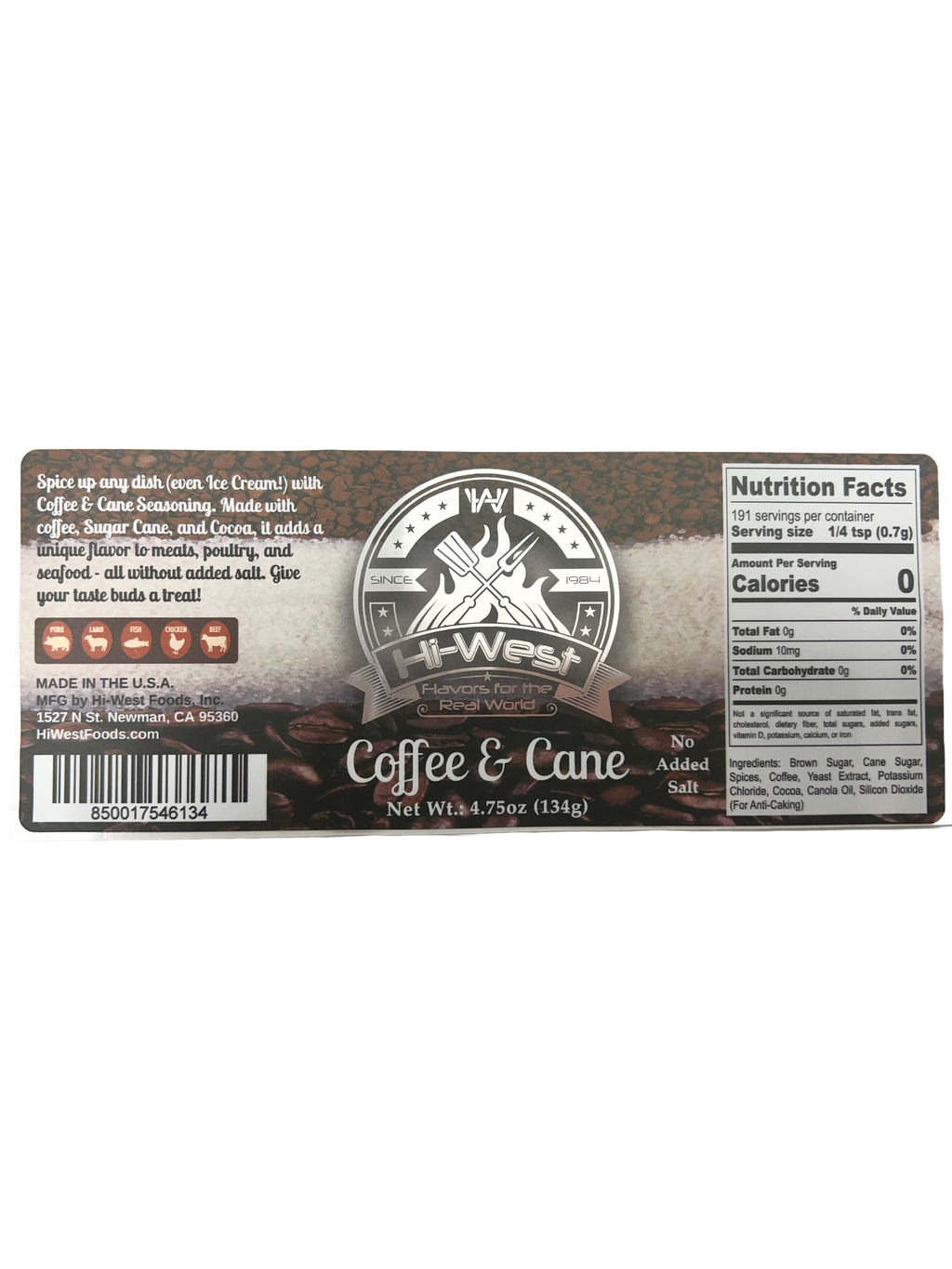 Coffee & Cane Seasoning