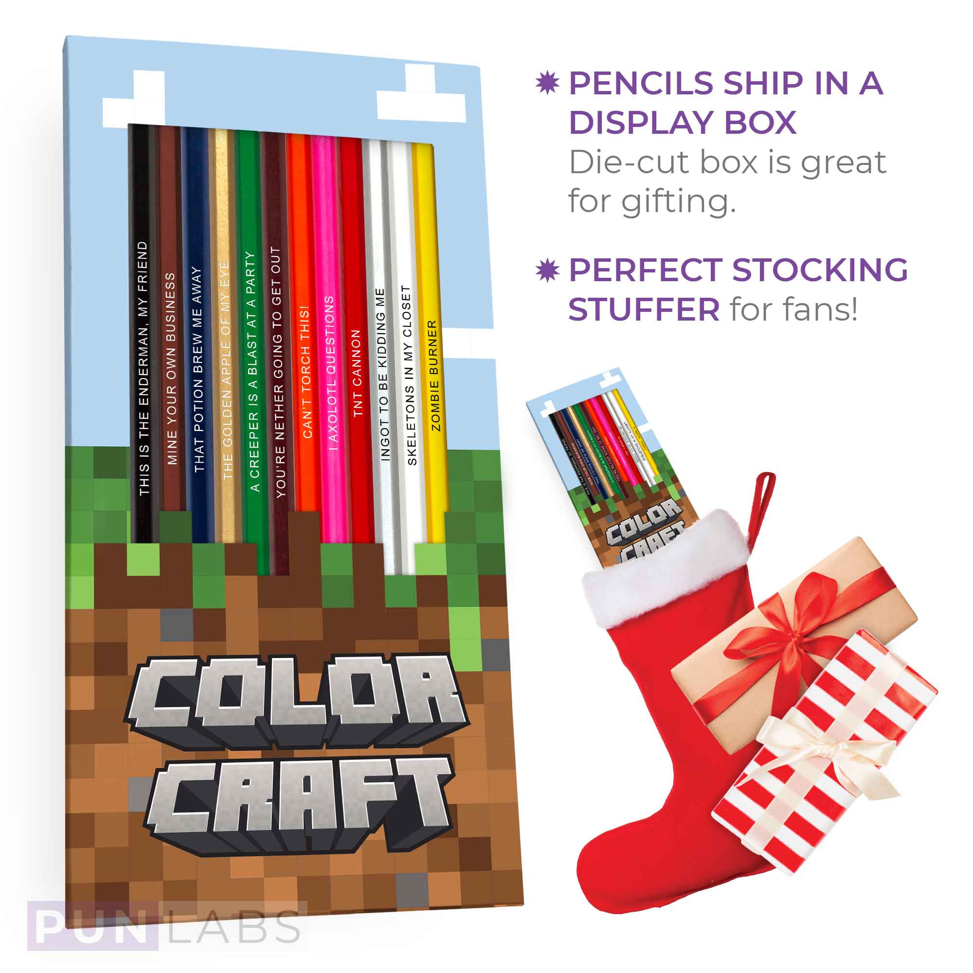 Colorcraft Colored Pencil Set for Fans of Minecraft