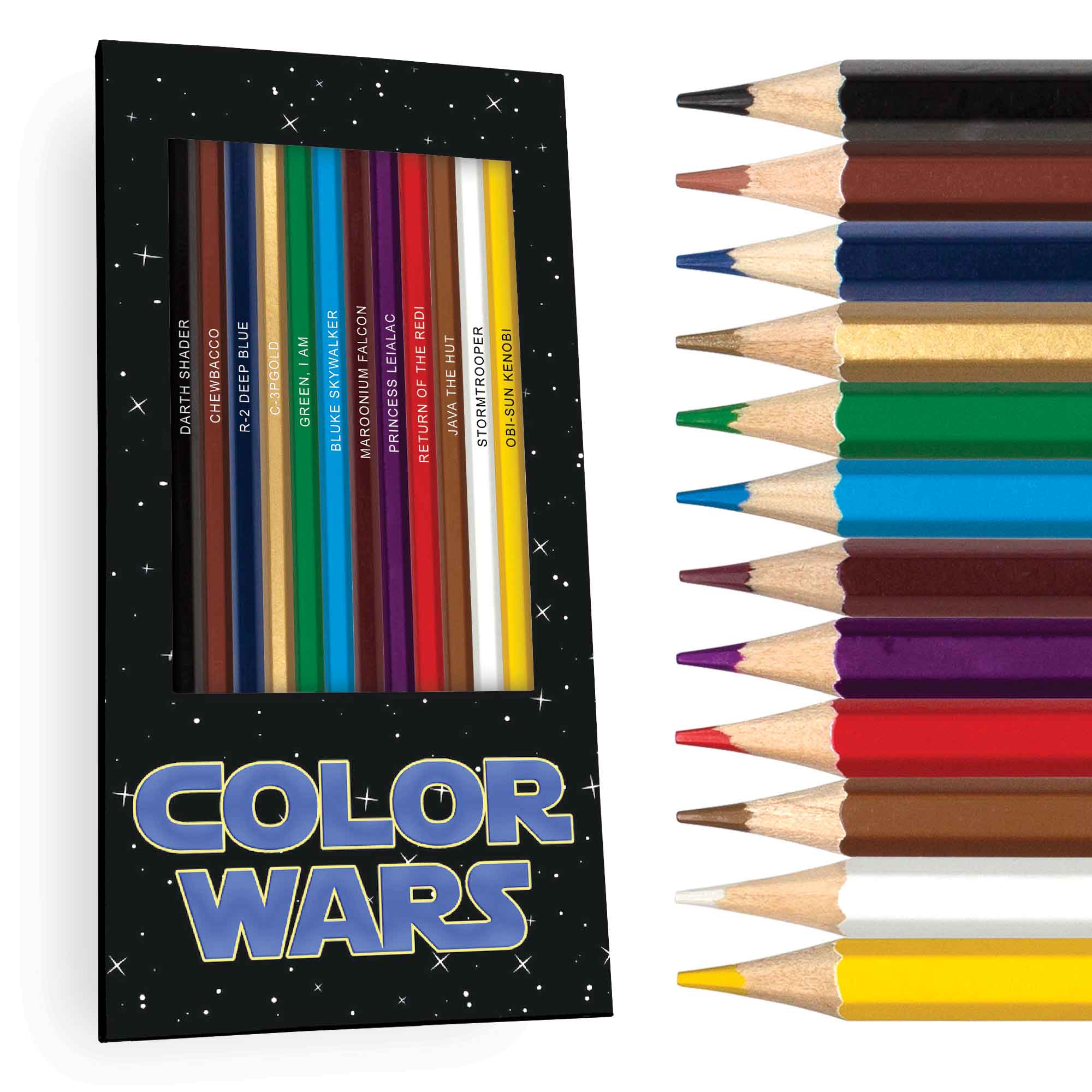 Color Wars Bundle Colored Pencils & Coloring Pages