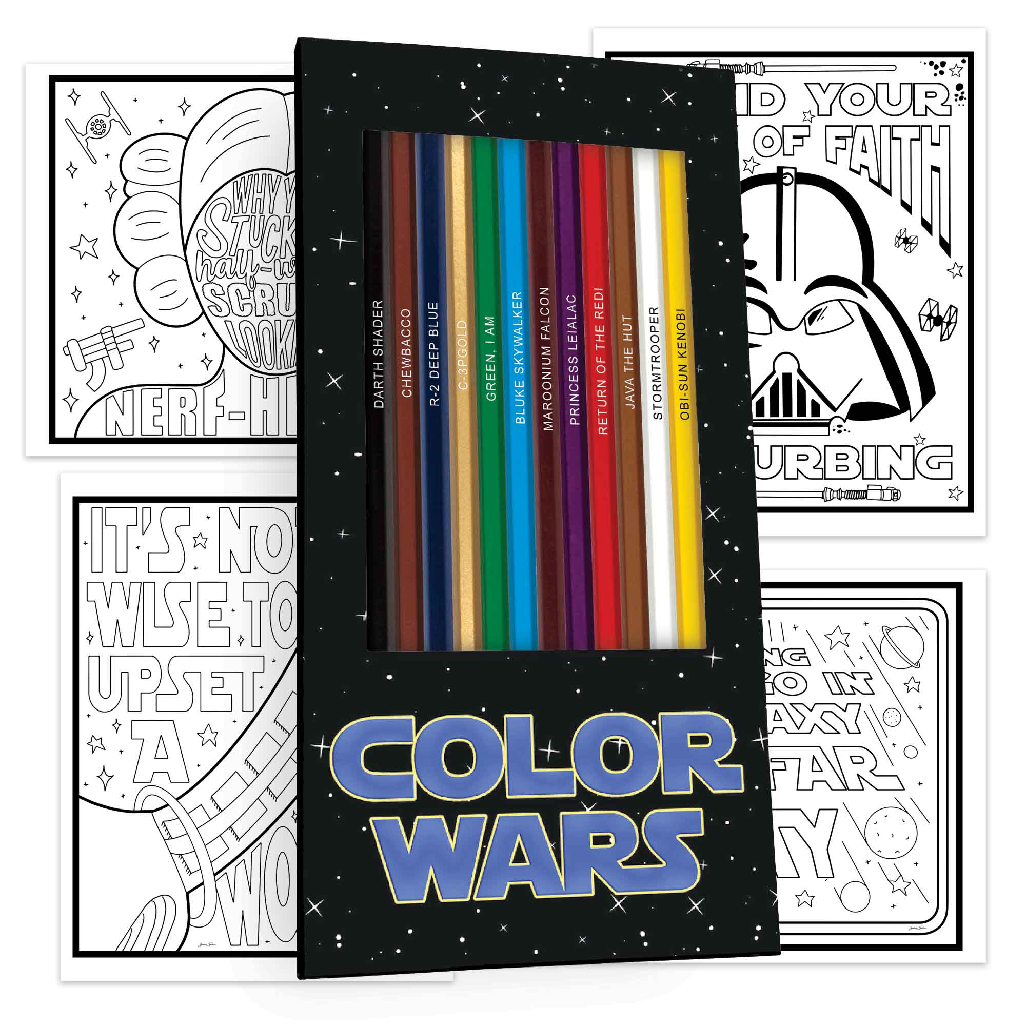 Color Wars Bundle Colored Pencils & Coloring Pages