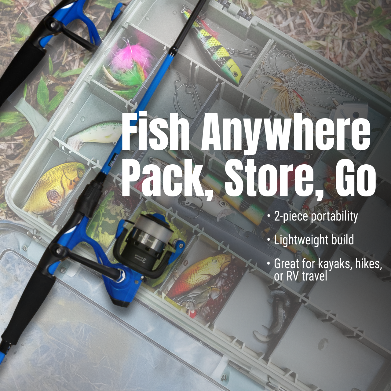 Reaction Tackle Fishing Rod and Baitcasting Reel Combo - Big Bite - NEW