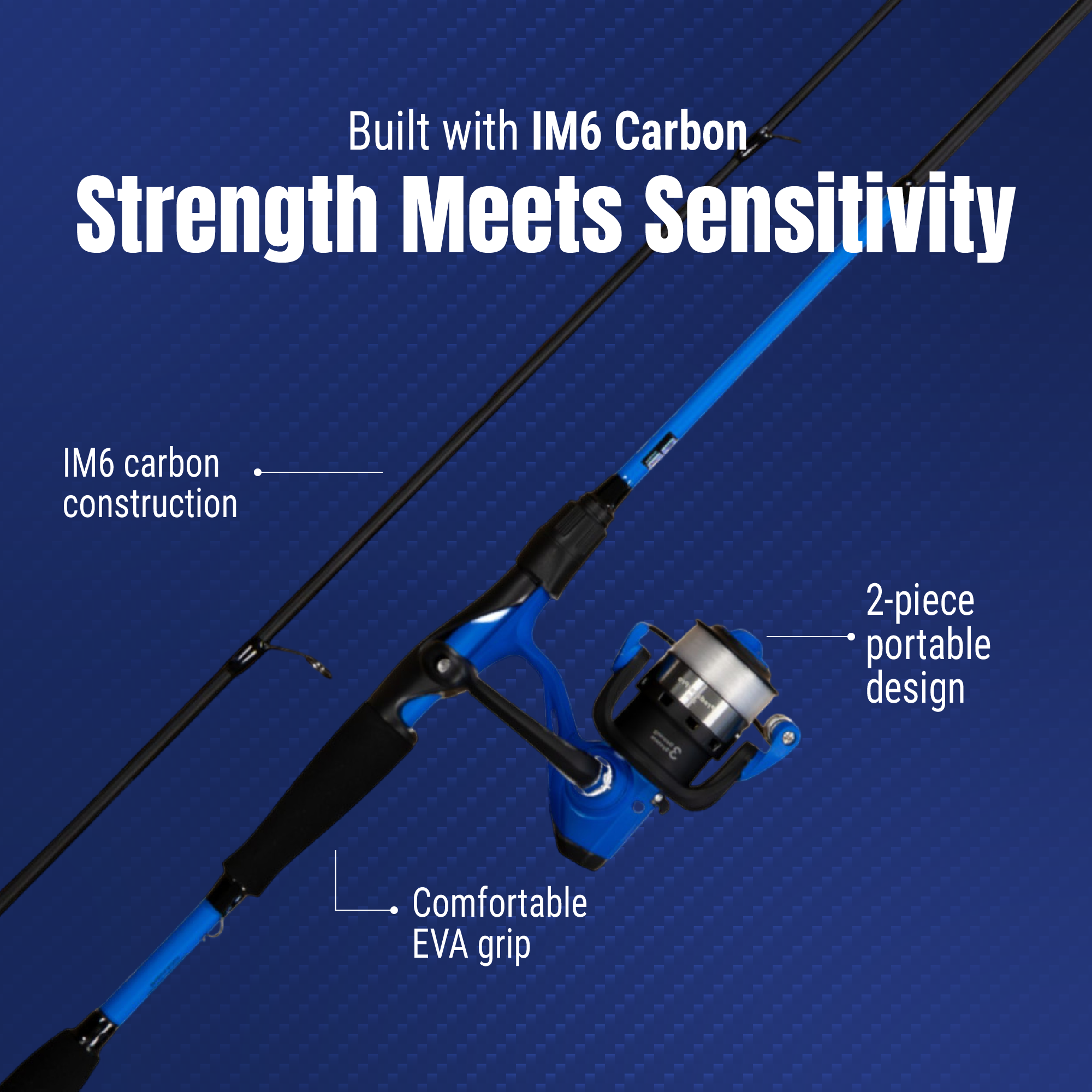 Reaction Tackle Fishing Rod and Spinning Reel Combo – Predator Pro - NEW