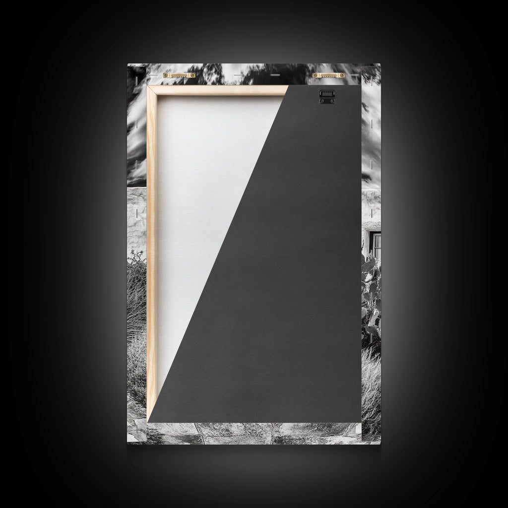 Desert Doorway, Rustic Adobe, Southwestern Style, Framed Canvas Print, Entryway Art, Neutral Wall Art, Minimalist Home Decor