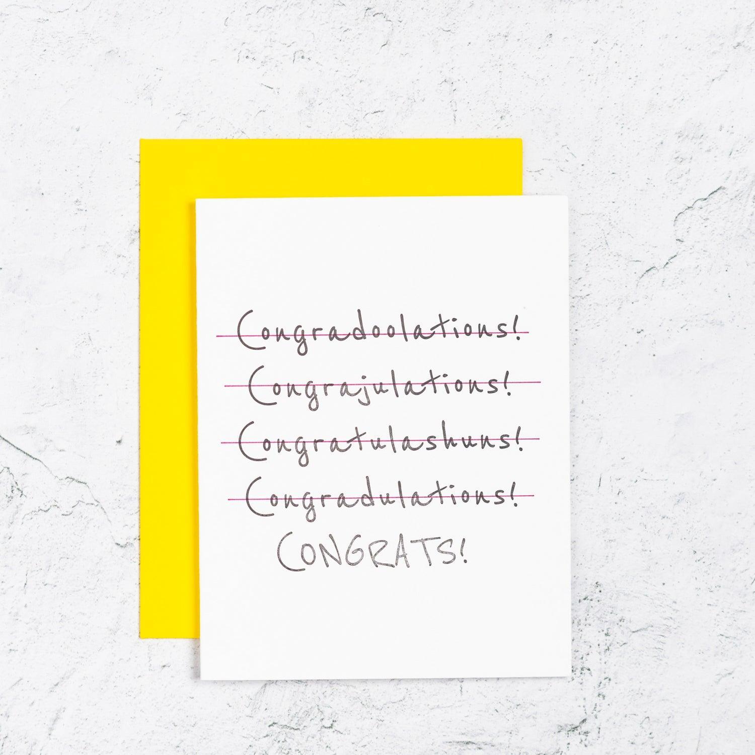 Congradoolations Card Box Set of 10