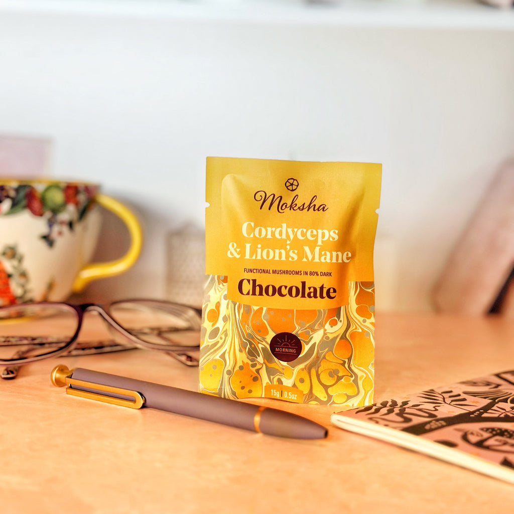 Morning Energy & Focus Mushroom Chocolates with Lion's Mane & Cordyceps