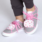 All Over Paws - Gray/Pink / 6