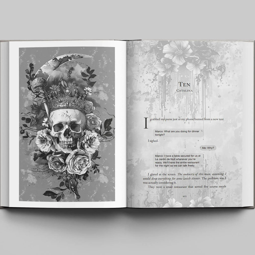 Crowned In Blood Hardcover Only - Dark Mafia Romance Special Edition