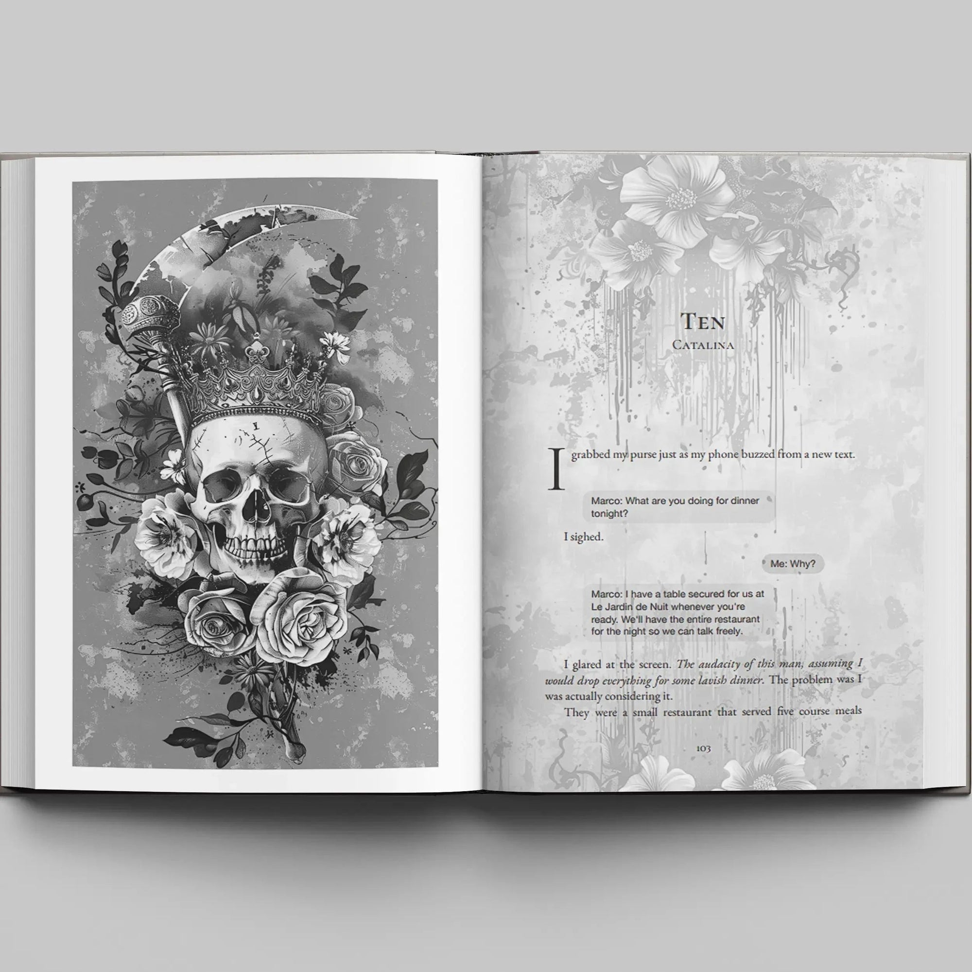 Crowned In Blood Hardcover Only - Dark Mafia Romance Special Edition