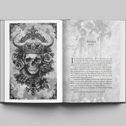 Crowned In Blood Hardcover Only - Dark Mafia Romance Special Edition