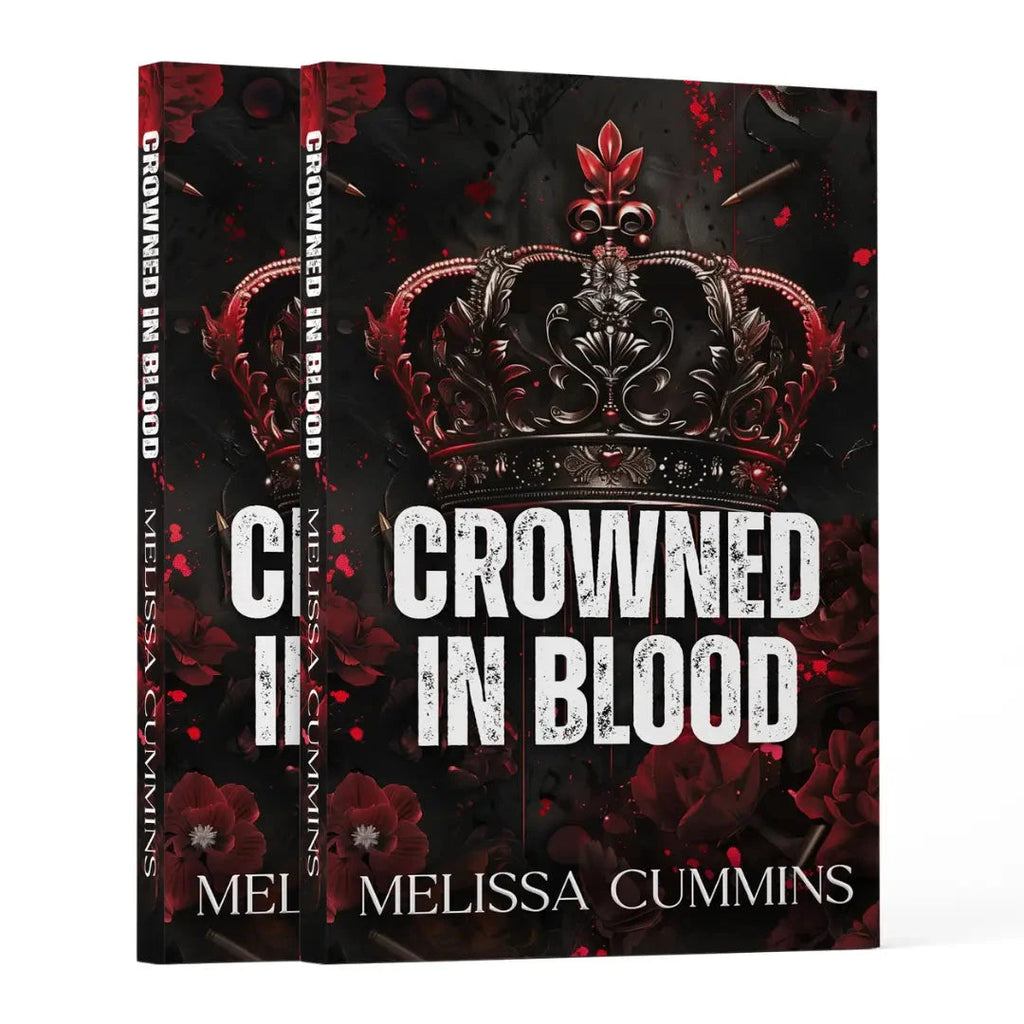 Crowned In Blood - Dark Mafia Age Gap Romance Paperback - Signed & Foiled