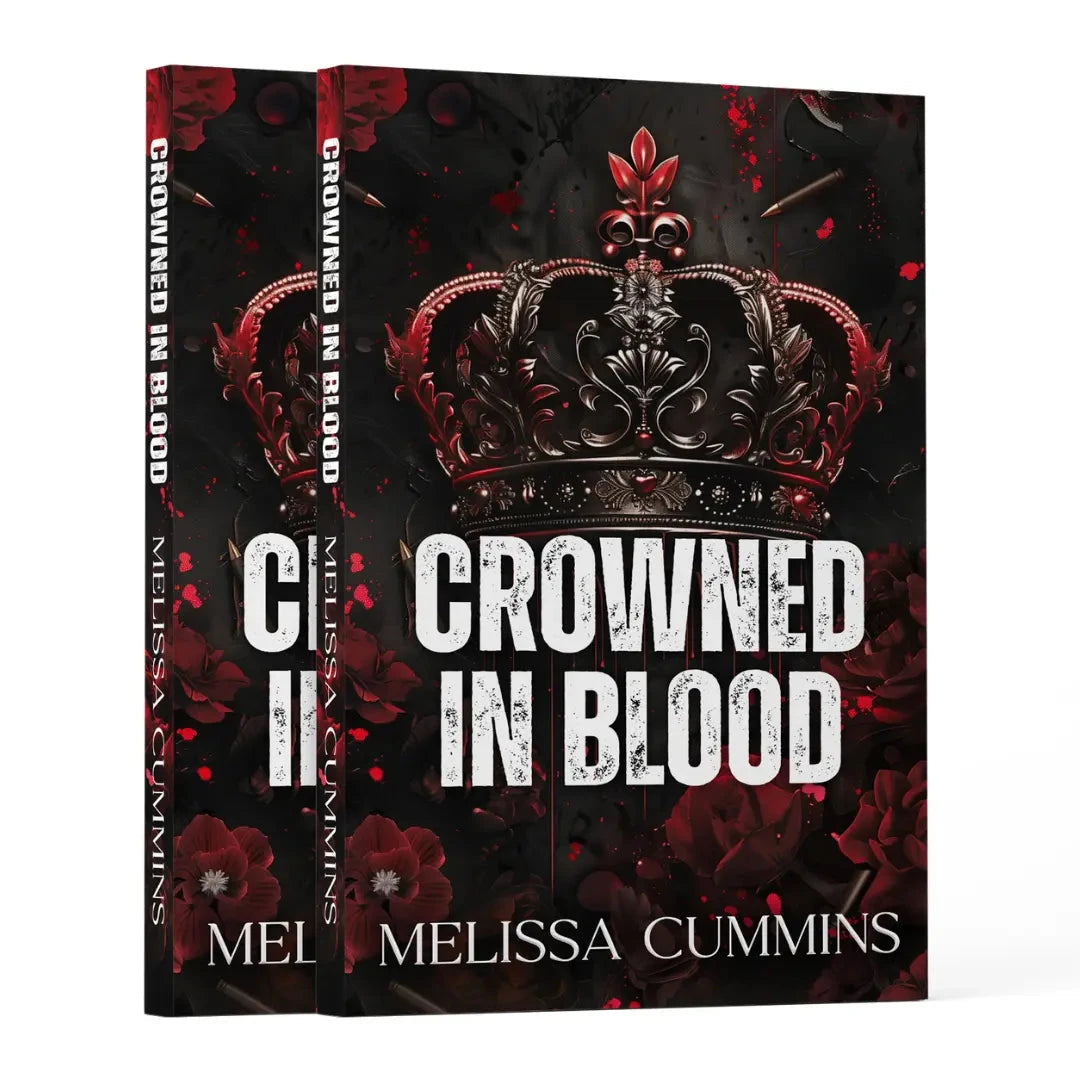 Crowned In Blood - Dark Mafia Age Gap Romance Paperback - Signed & Foiled
