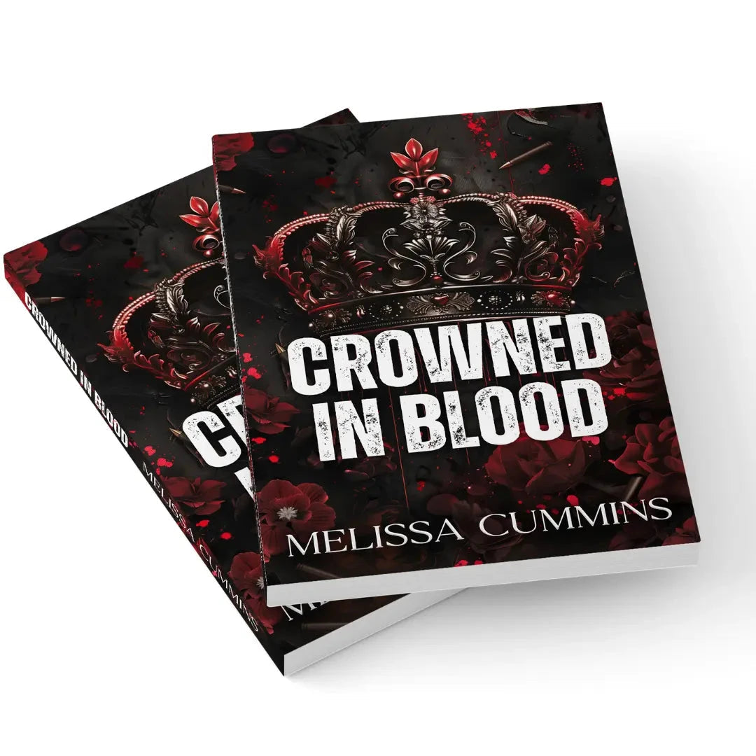 Crowned In Blood - Dark Mafia Age Gap Romance Paperback - Signed & Foiled