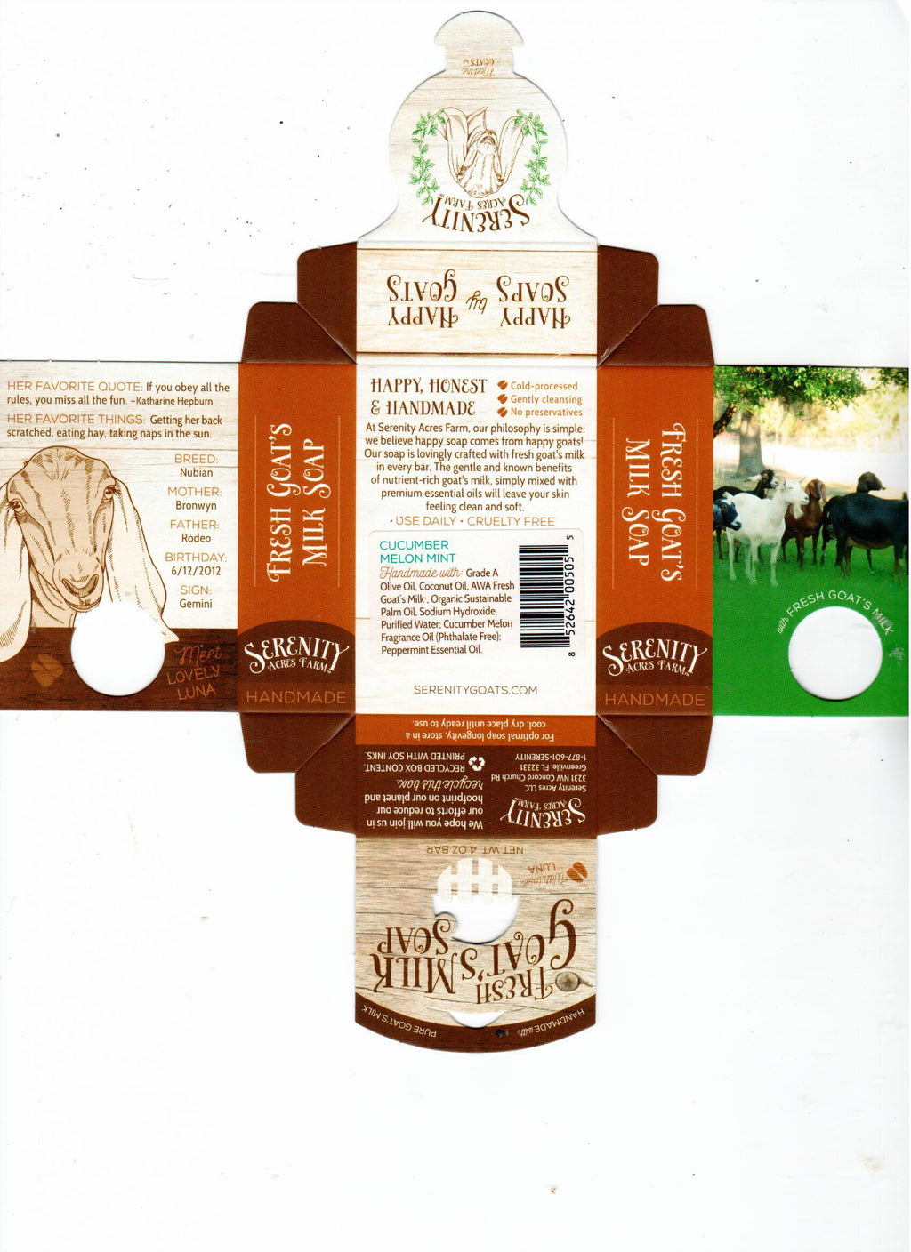 Goat's Milk Soap - Cucumber Melon Mint