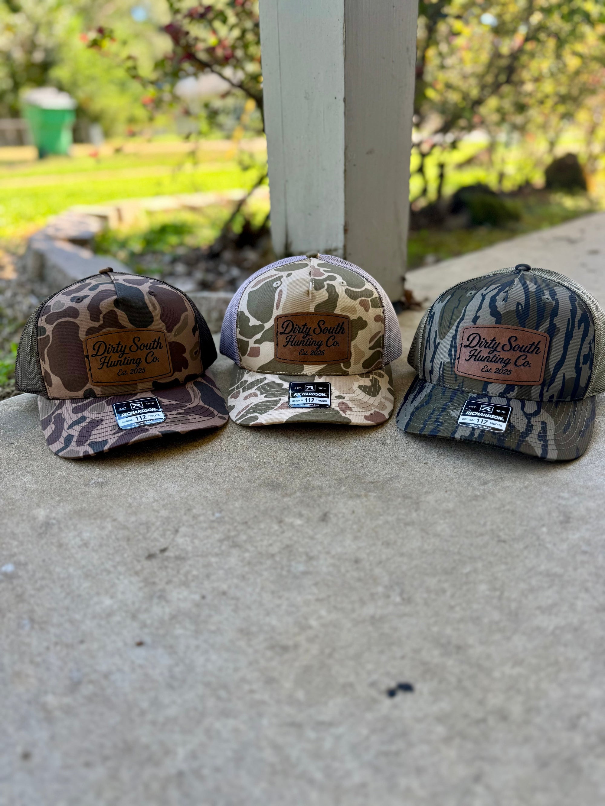 Dirty South Hunting Co. Laser Engraved Leather Patch Hats – Bottomland