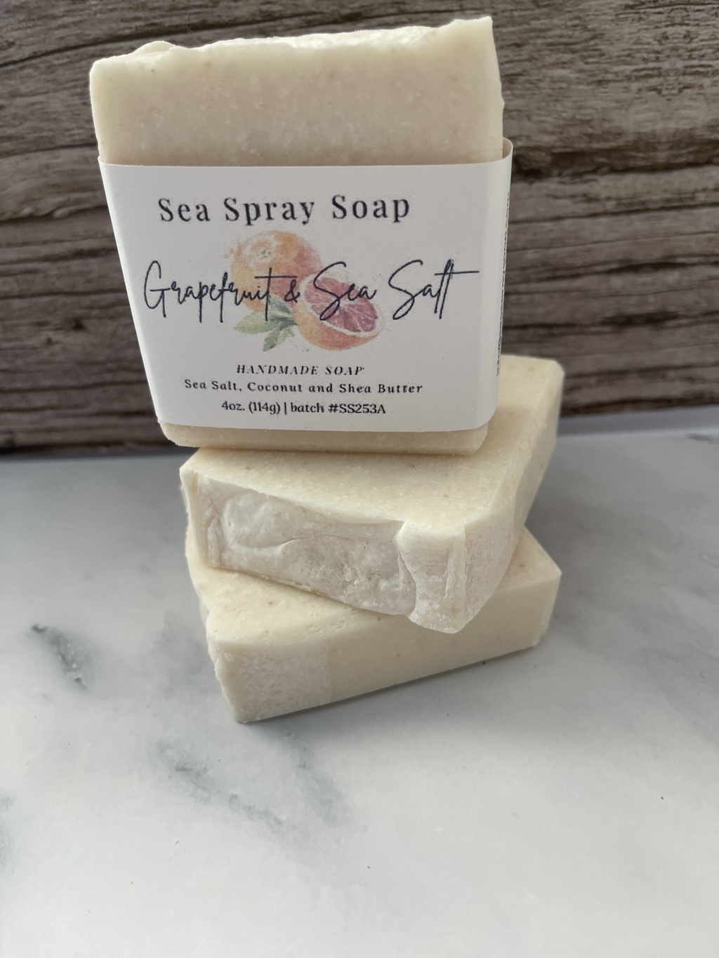 Grapefruit & Sea Salt Exfoliating Soap Bar
