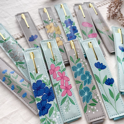 Elastic Pen Holder-Colorful Floral
