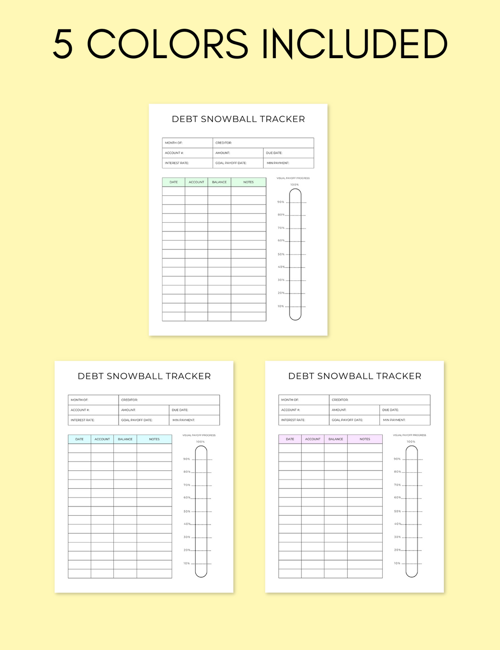 Debt Snowball Tracker