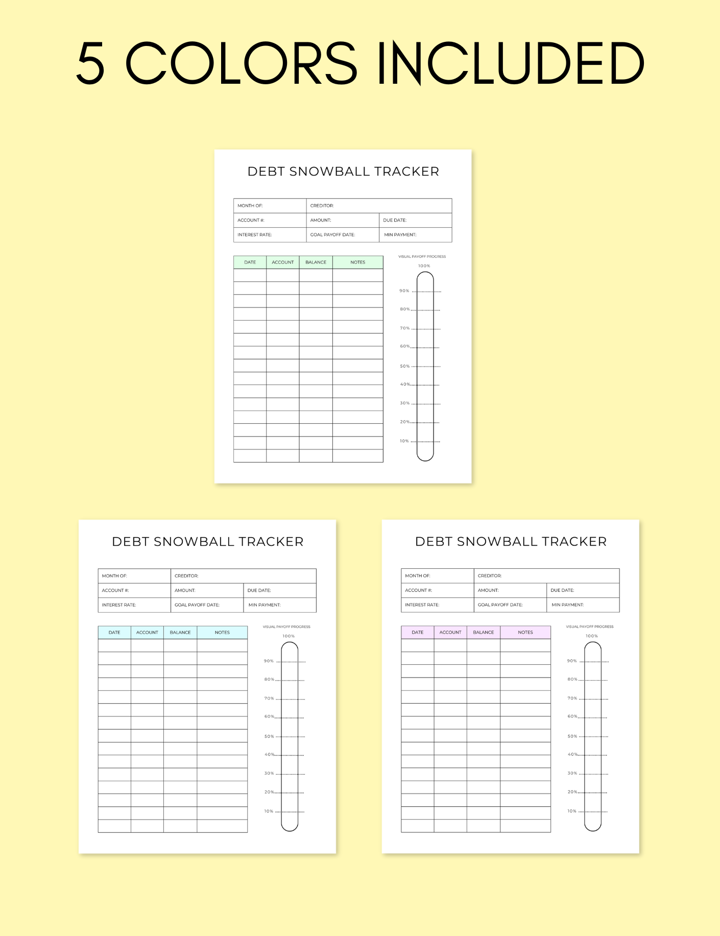 Debt Snowball Tracker