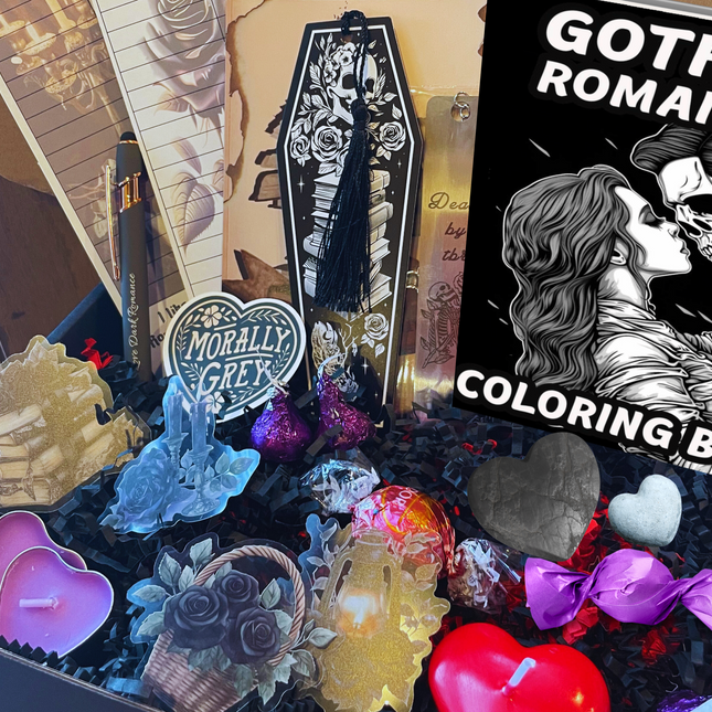 Dark Romance Activity Box +/- novels & toy
