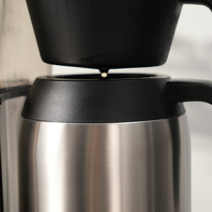 Connoisseur 8-Cup Drip Coffee Brewer One-Touch with Thermal Carafe and Hanging Basket - SCA Certified Home Brewer