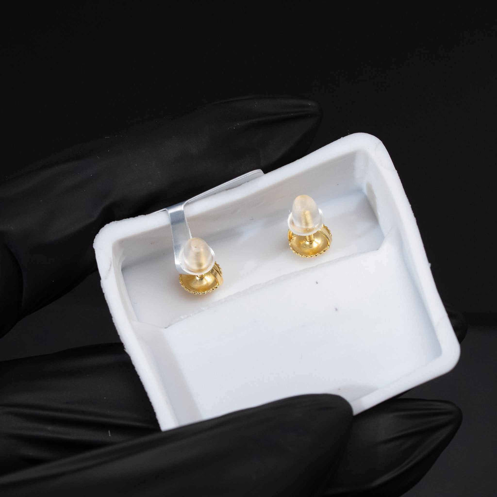 Moissanite Flower Clover Stud Earrings 925 Sterling Silver Screw Back