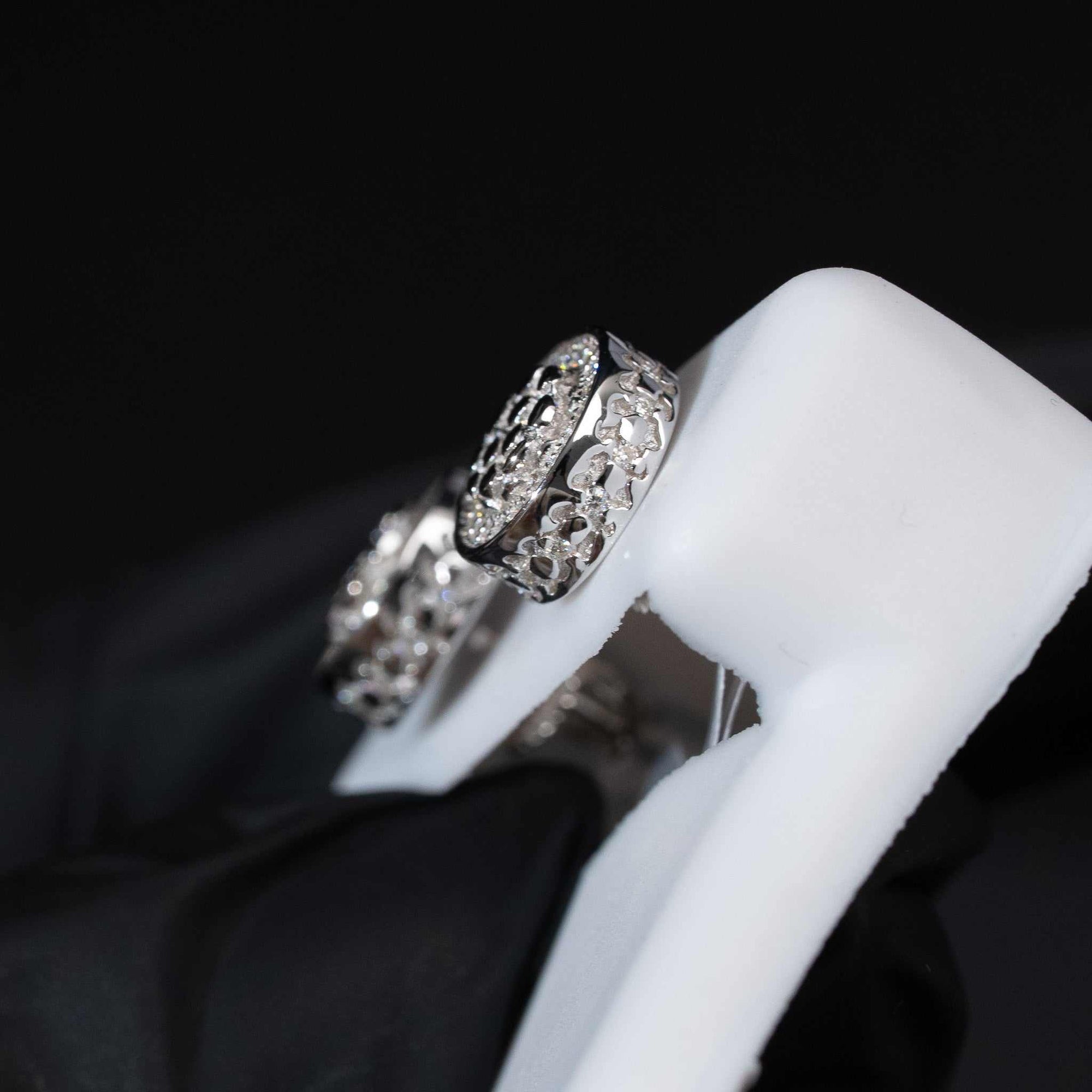 Moissanite Round Nugget Stud Earrings 925 Sterling Silver Screw Back