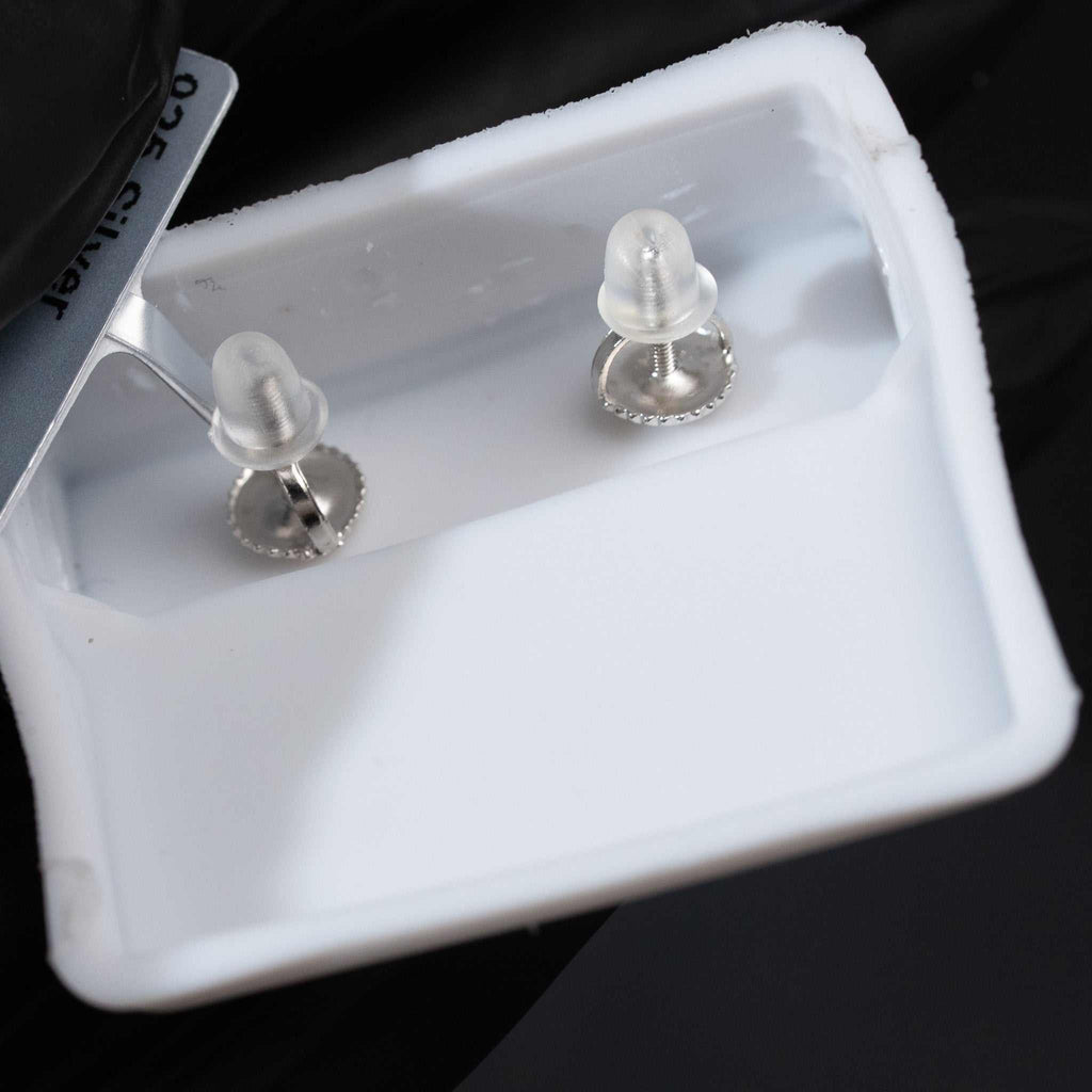 Moissanite Square Kite Stud Earrings 925 Sterling Silver Screw Back