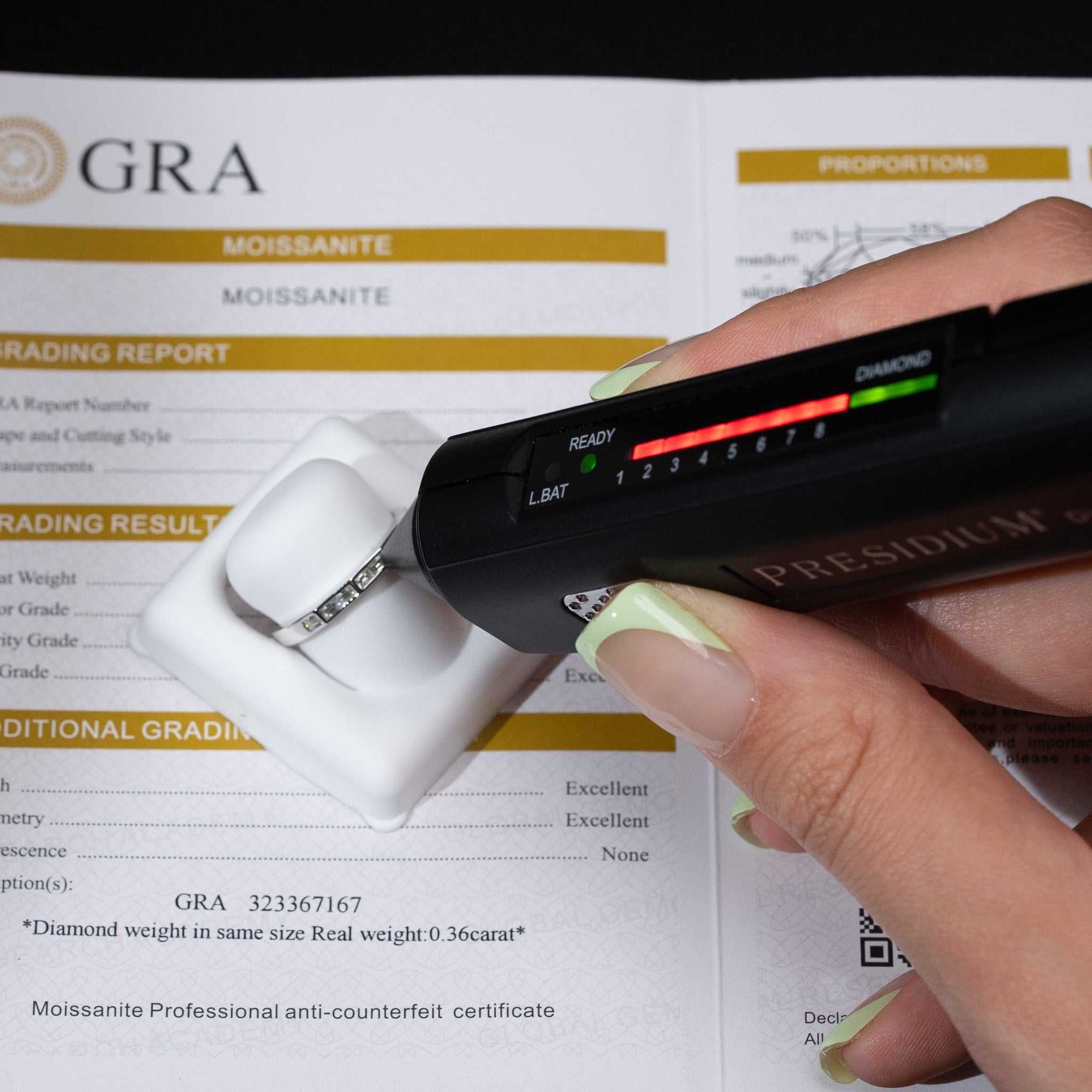 Moissanite Solid 925 Sterling Silver Half Eternity Baguette Ring Baguette Cut Women Band