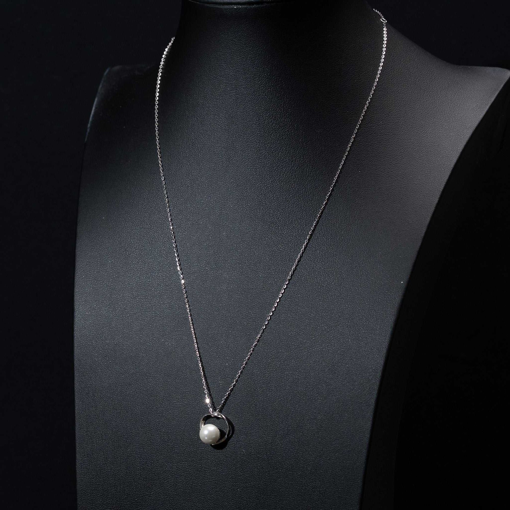 Cultured Pearl 925 Sterling Silver Women Necklace