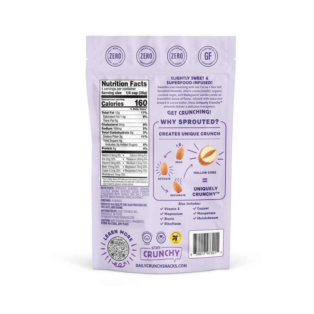 COCOA + SEA SALT ALMONDS