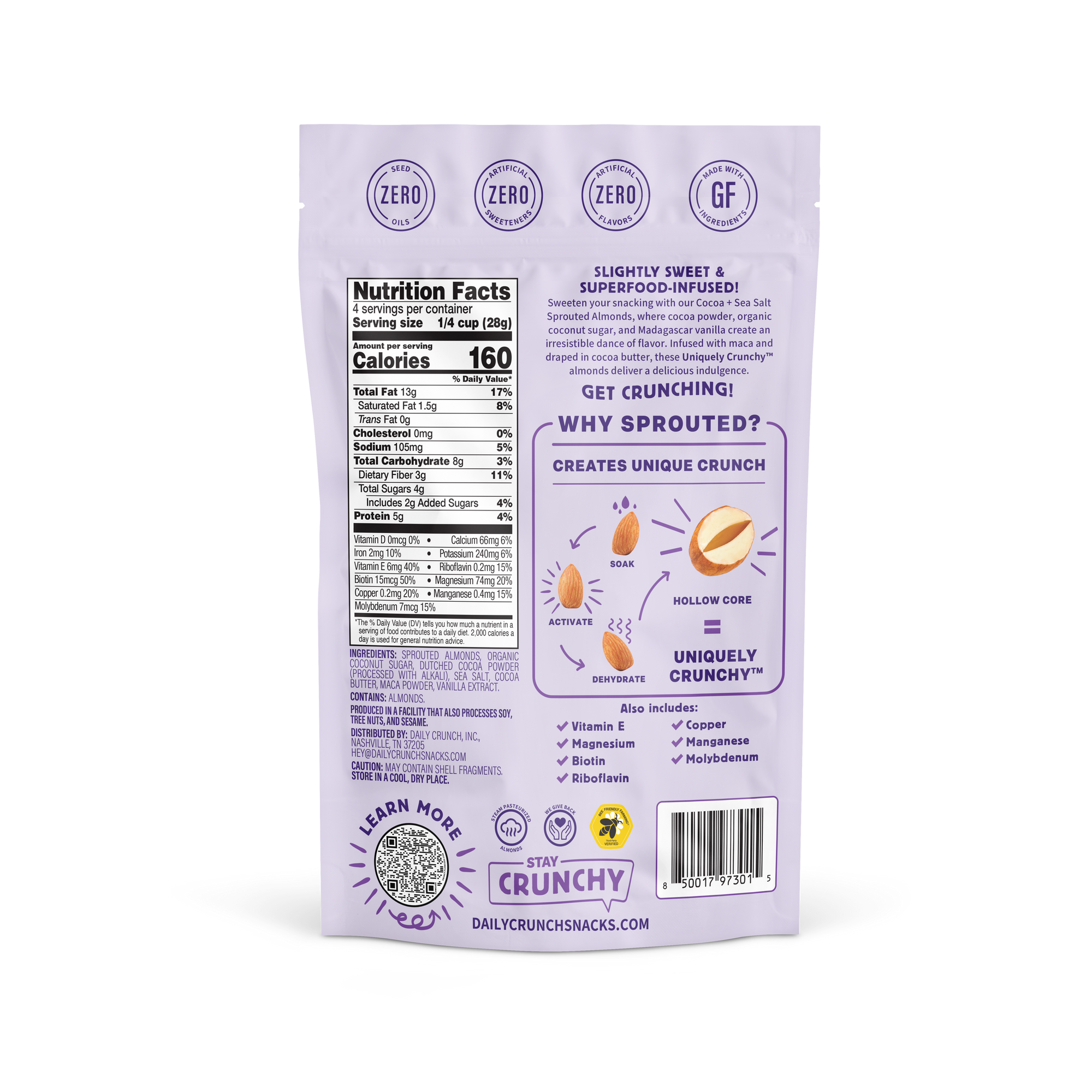 COCOA + SEA SALT ALMONDS