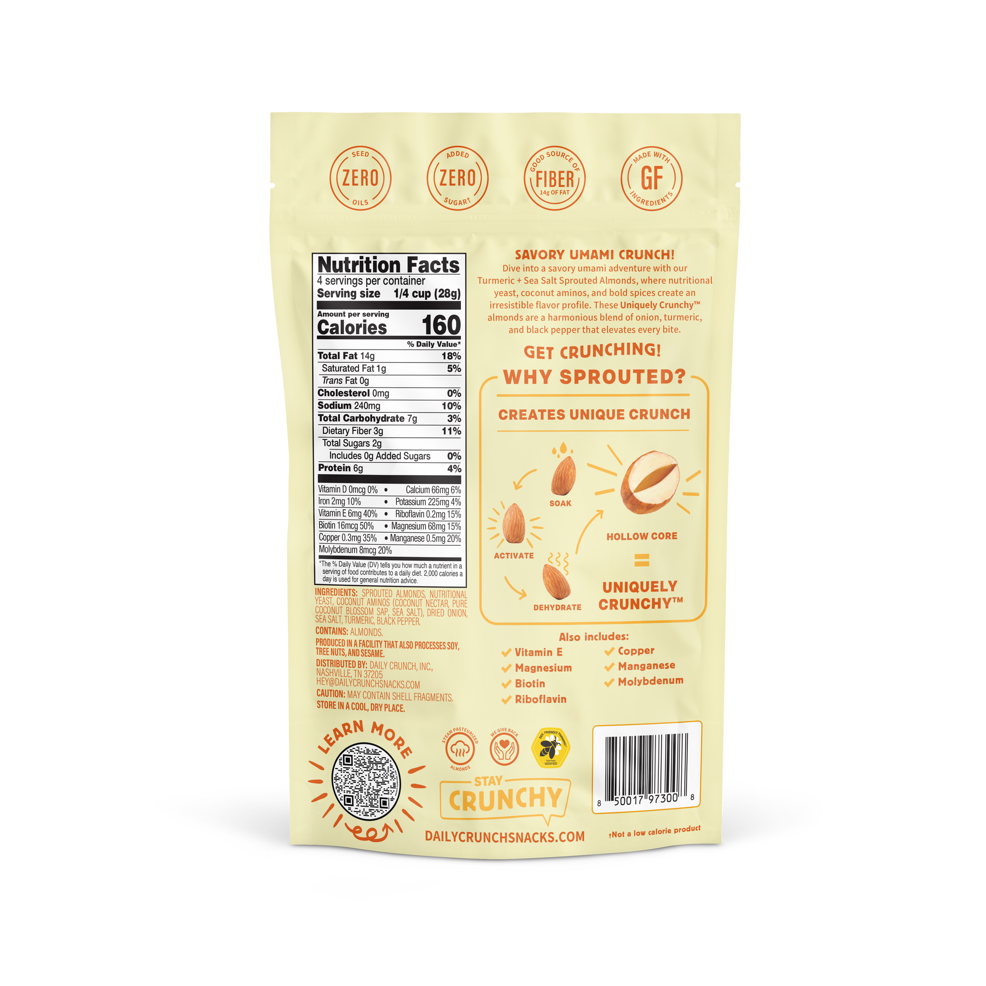 TURMERIC + SEA SALT ALMONDS