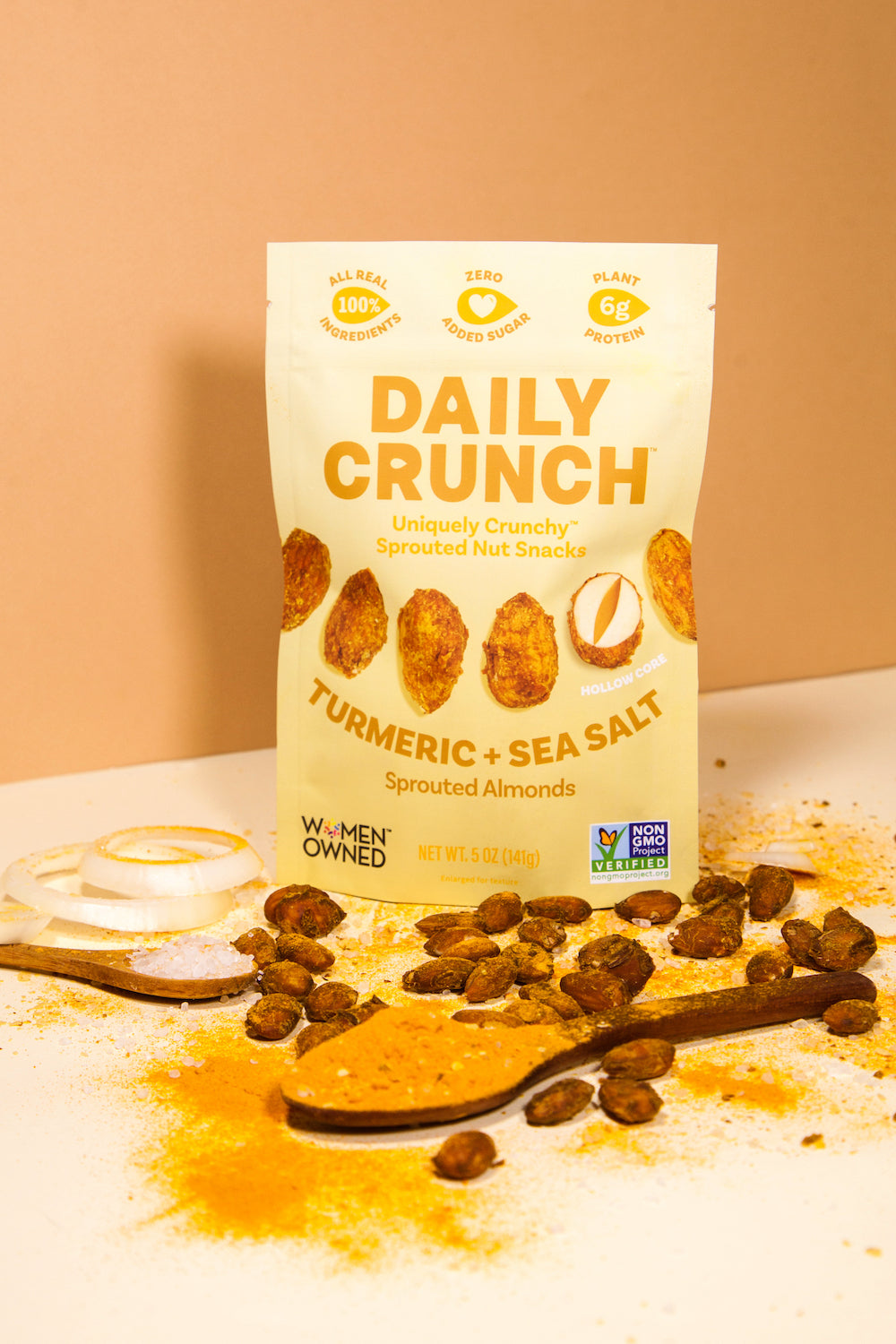 TURMERIC + SEA SALT ALMONDS