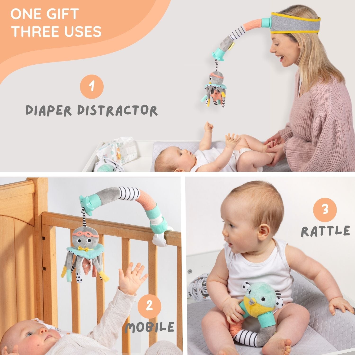 Dingle Dangle 3-in-1 Baby Gift Set