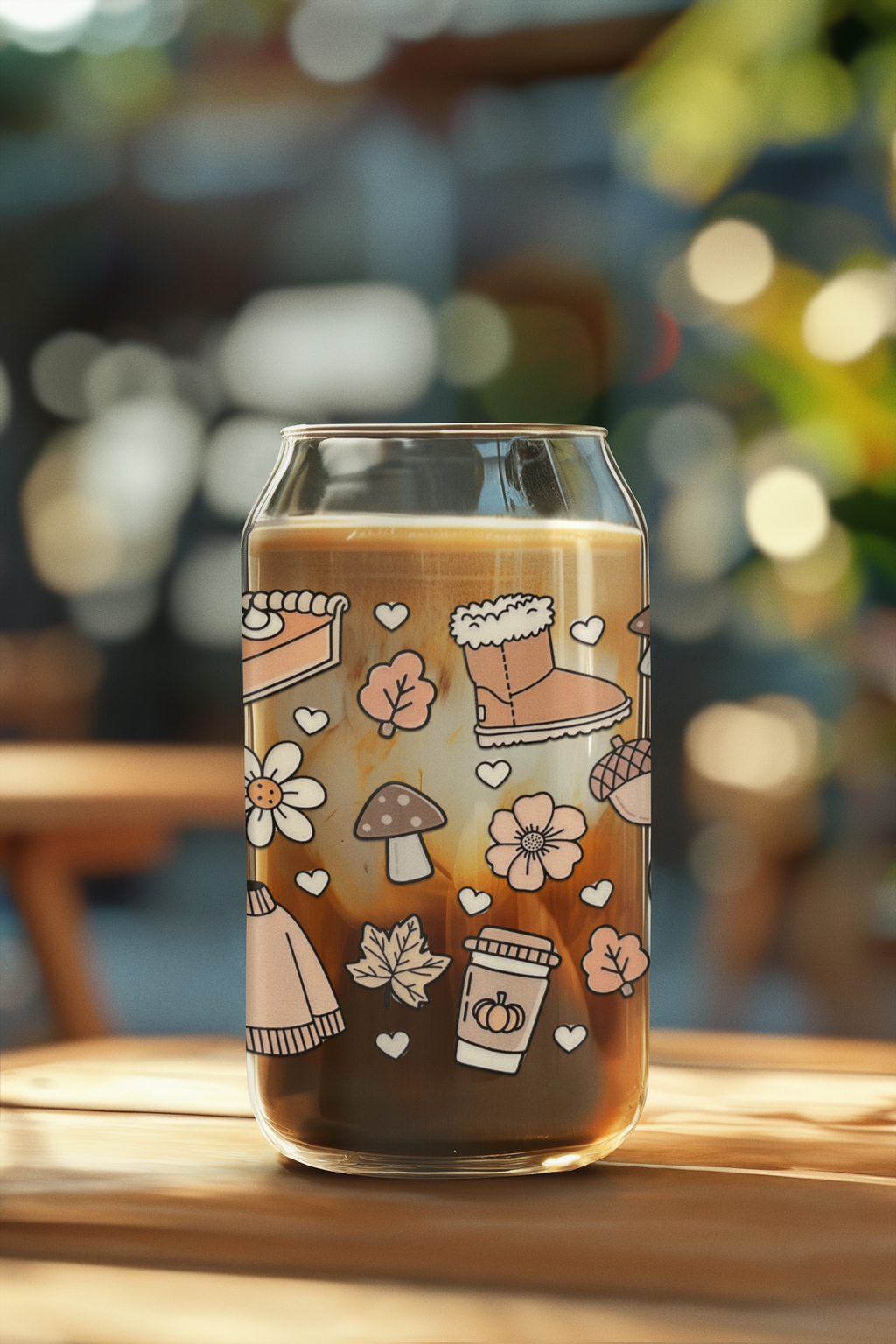 Sweater Weather 16oz. Glass Cup