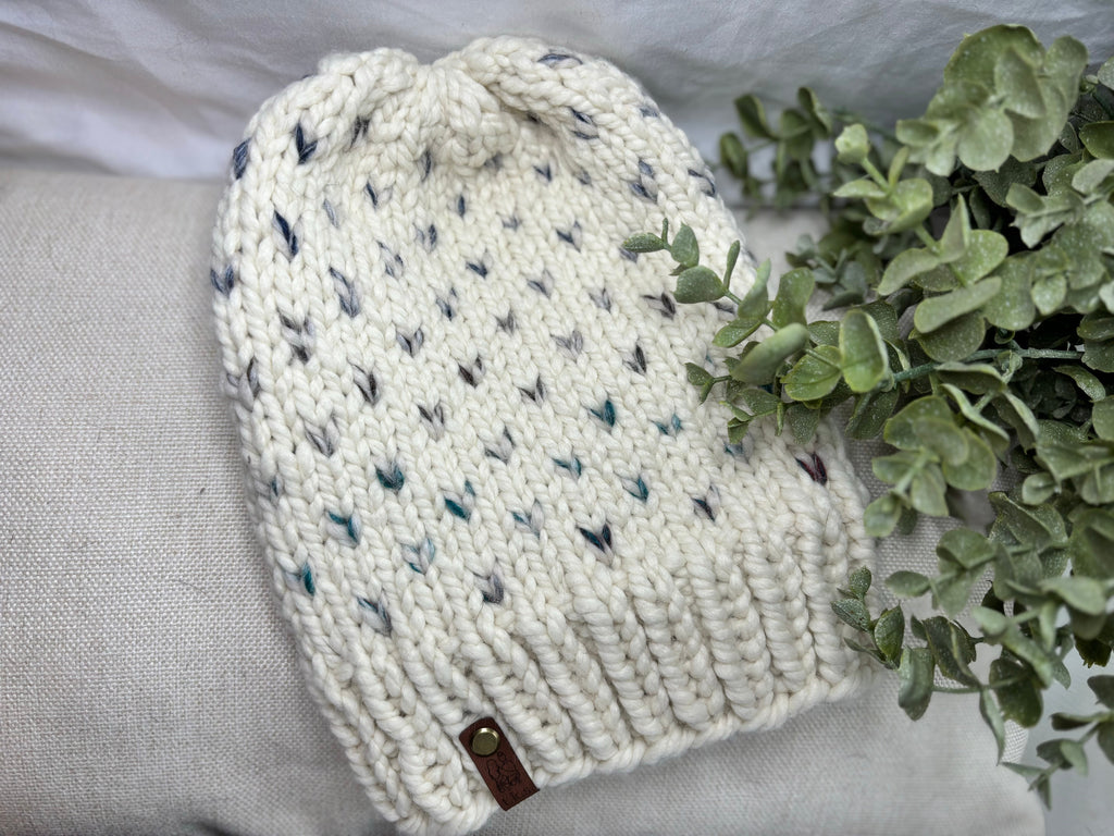 Fair aisle Hearts Beanie