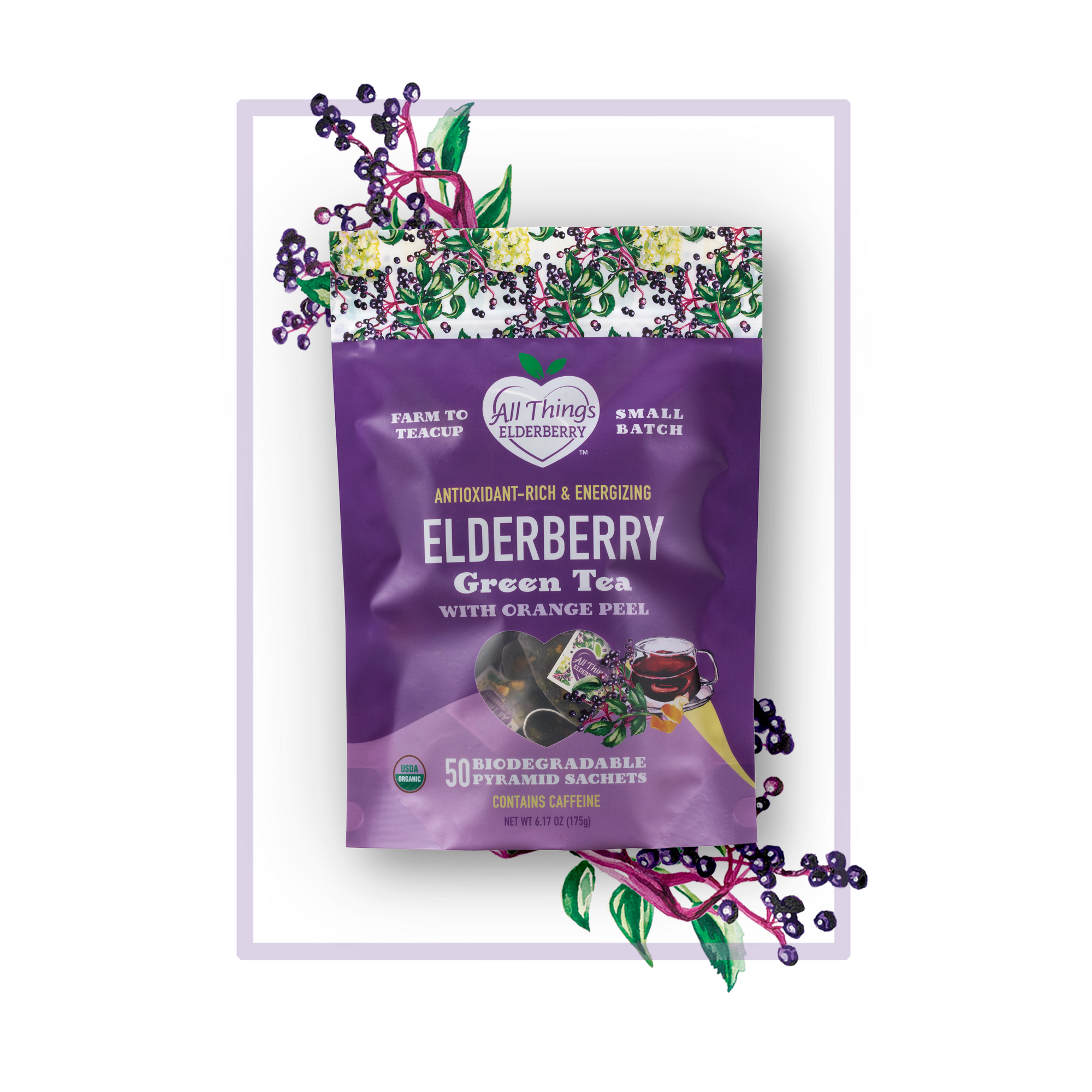 Elderberry Green Tea