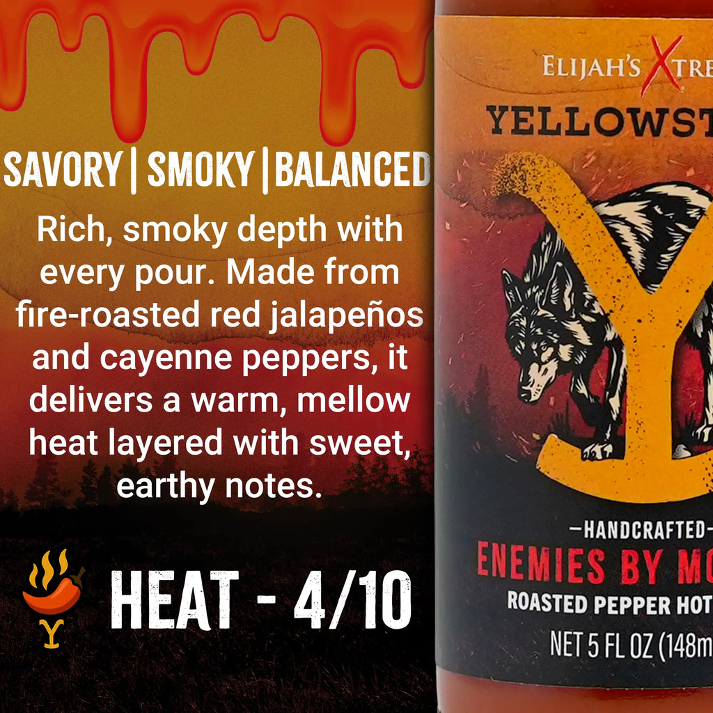 Yellowstone Hot Sauce Variety Pack 4 Bottles