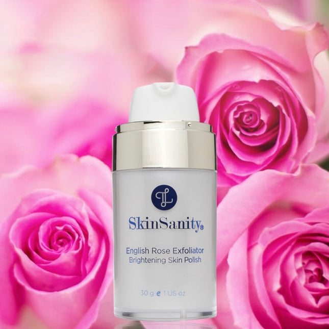 SkinSanity® English Rose Facial Exfoliator Brightening Skin Polish 0.5 oz