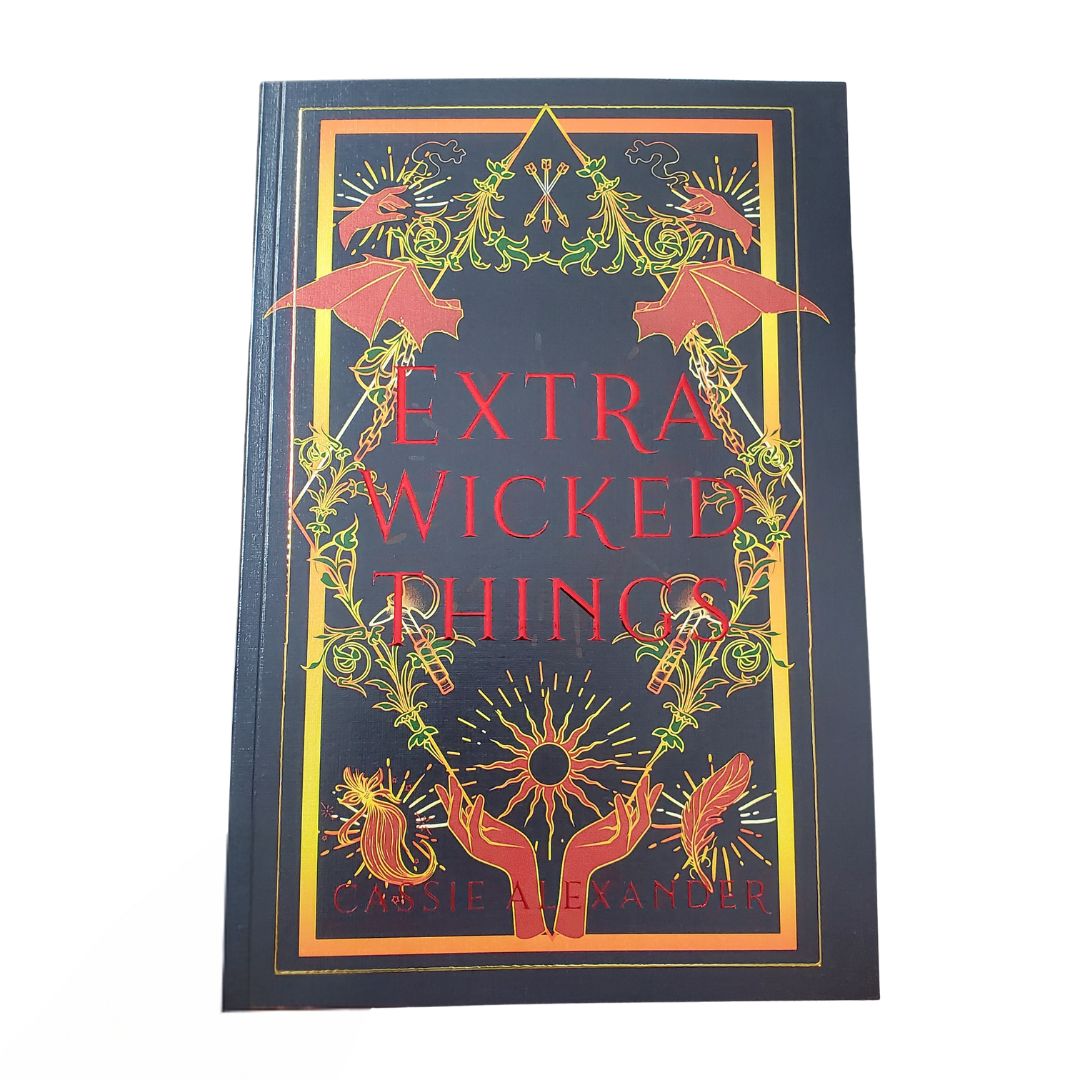 Cassie Alexander Extra Wicked Things Deluxe Version w/All Black Pages & 30 Illustrations