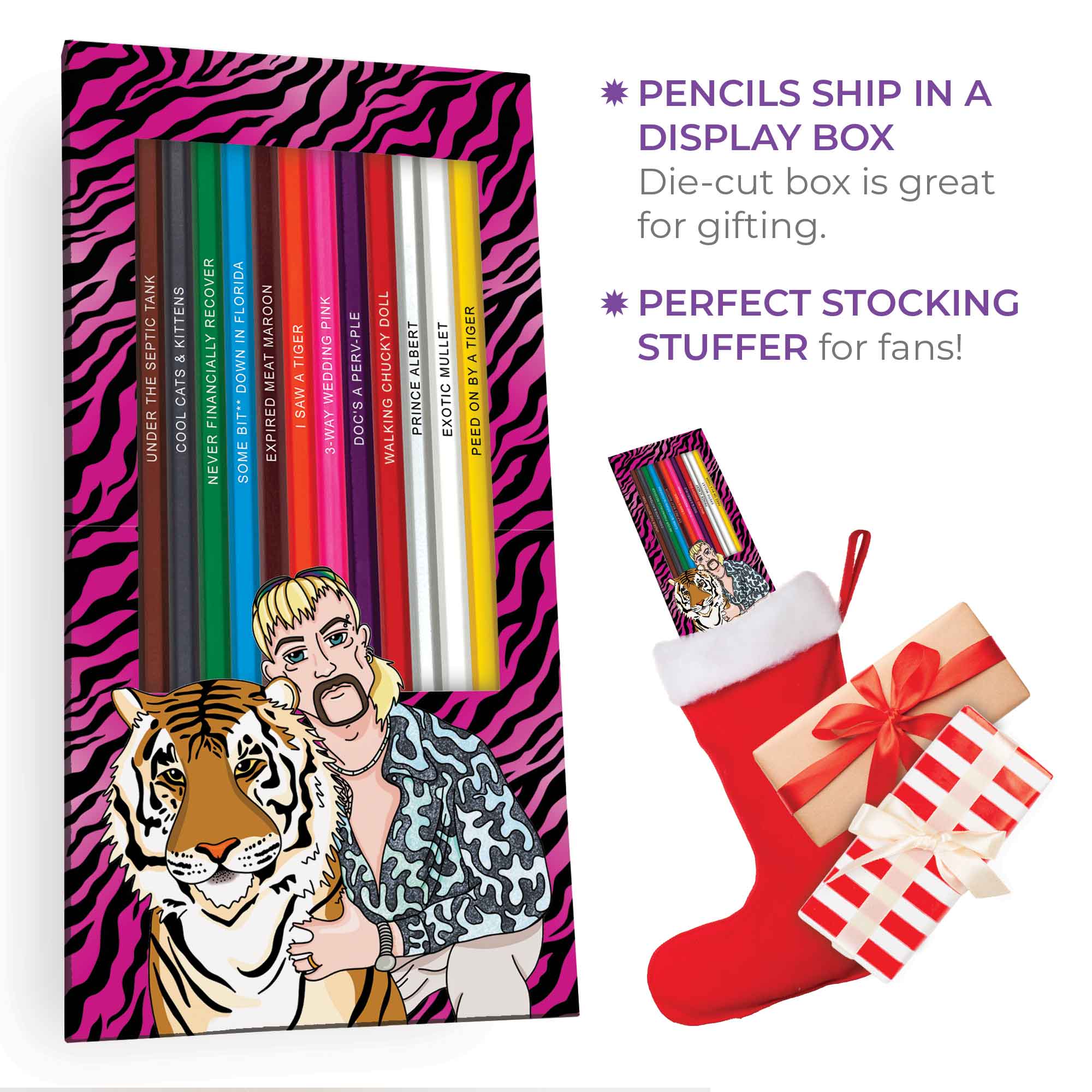 Exotic Colors Colored Pencils for Fans of Tiger King