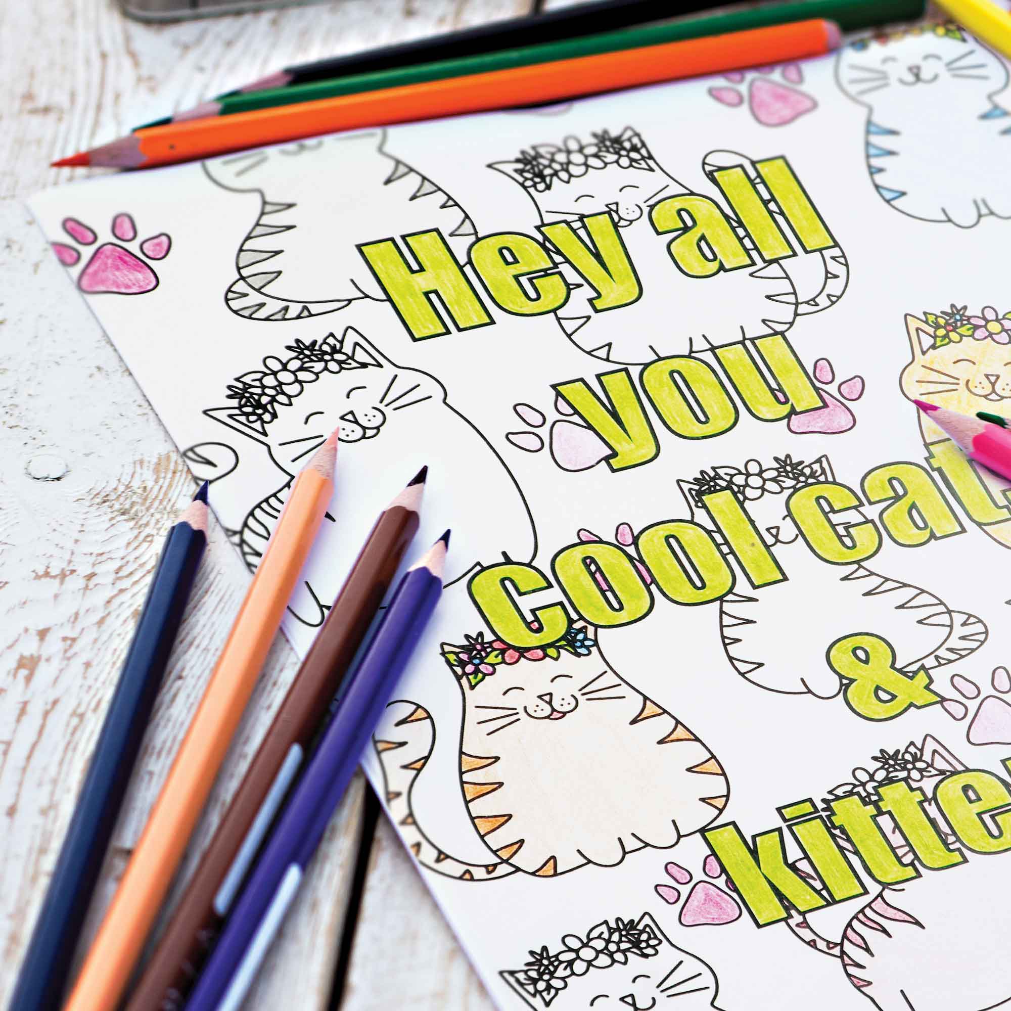 Exotic Colors Colored Pencils & Coloring Pages for Fans of Tiger King