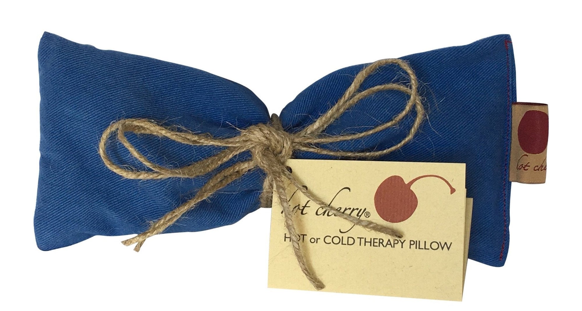 Hot Cherry Eye Pillow in Blue Denim