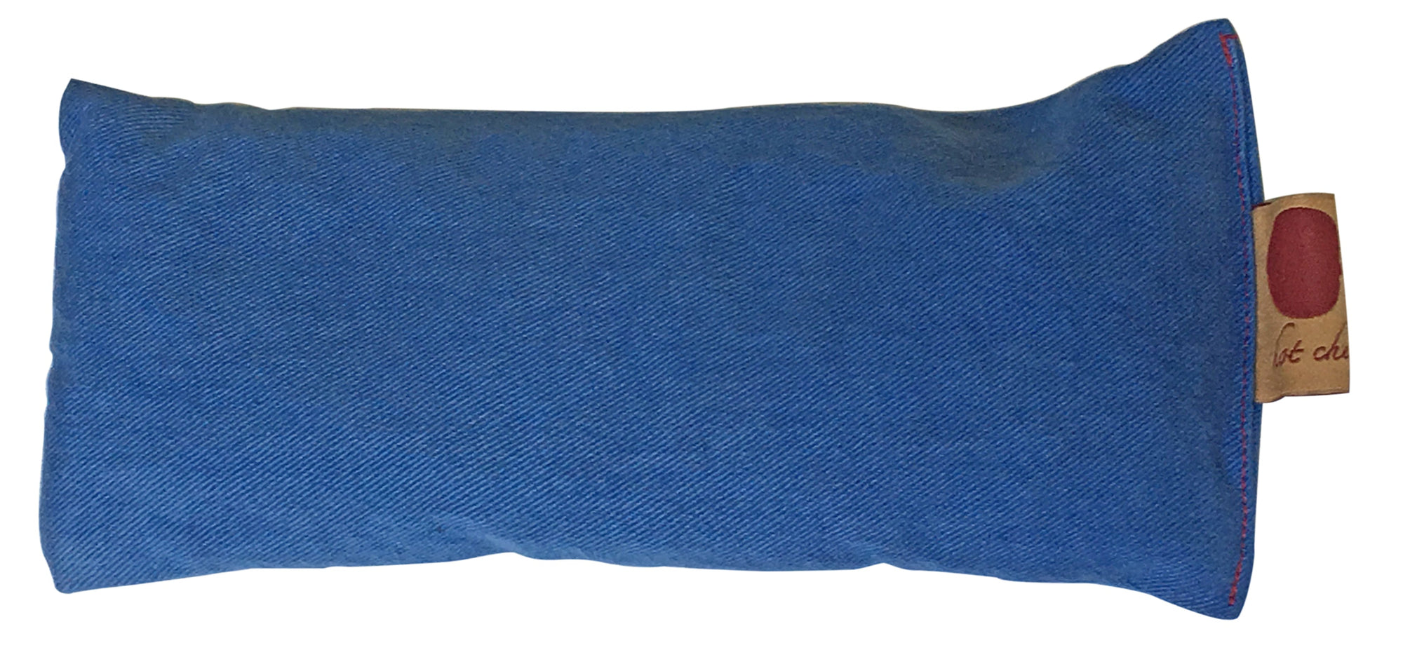 Hot Cherry Eye Pillow in Blue Denim