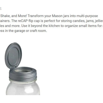 reCAP® Mason Jar Lids Starter Set