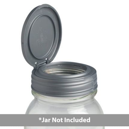reCAP® Regular Mouth Mason Jar FLIP Top Lid